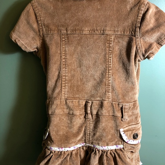 Corduroy Ruffled Dress - Picture 2 of 8